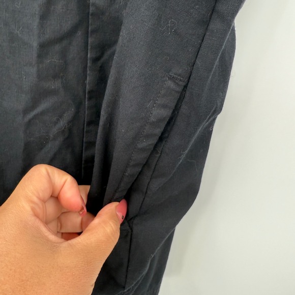 Free People Black Sleeveless Romper Tie Front Cutout Back Casual Womens Size 2 - Picture 11 of 12